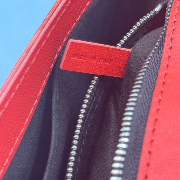 🆕 KENZO 🧿 NWT Medium Tali Croc Embossed Eye Motif Bag, Red - Picture 14 of 16